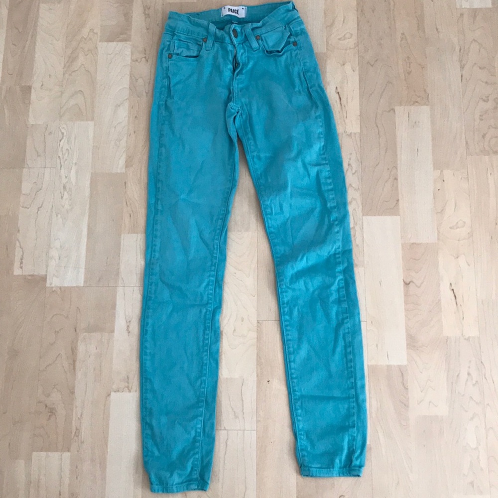 PAIGE High Waisted Skinny Jeans